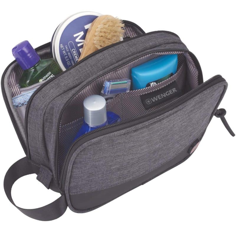 Custom Wenger rPET Dual Compartment Dopp Kit - 6