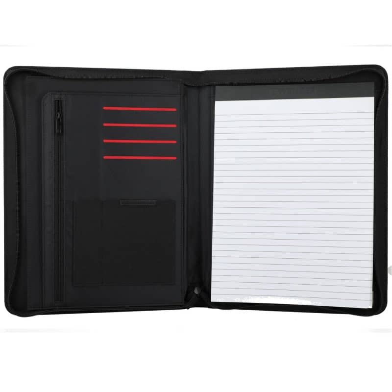Custom Wenger rPET Zippered Padfolio - 5