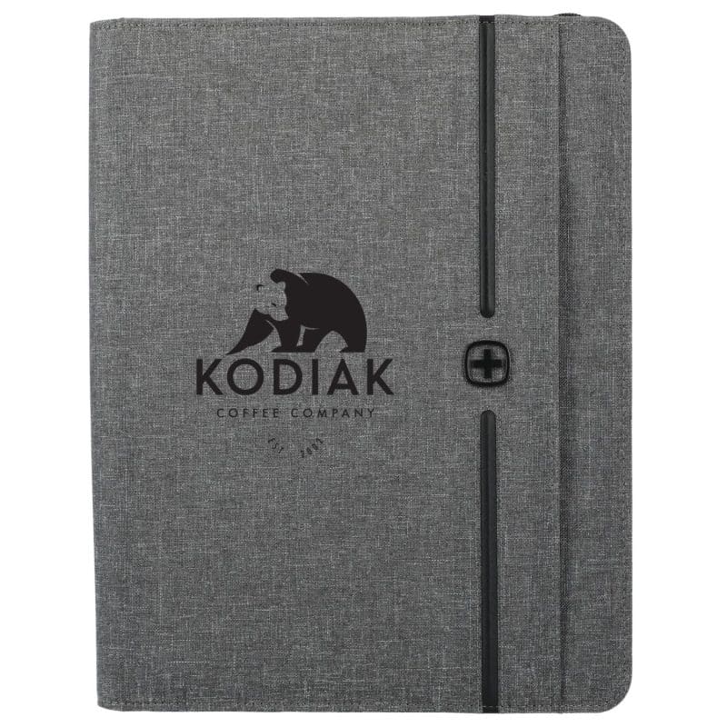 Custom Wenger rPET Zippered Padfolio