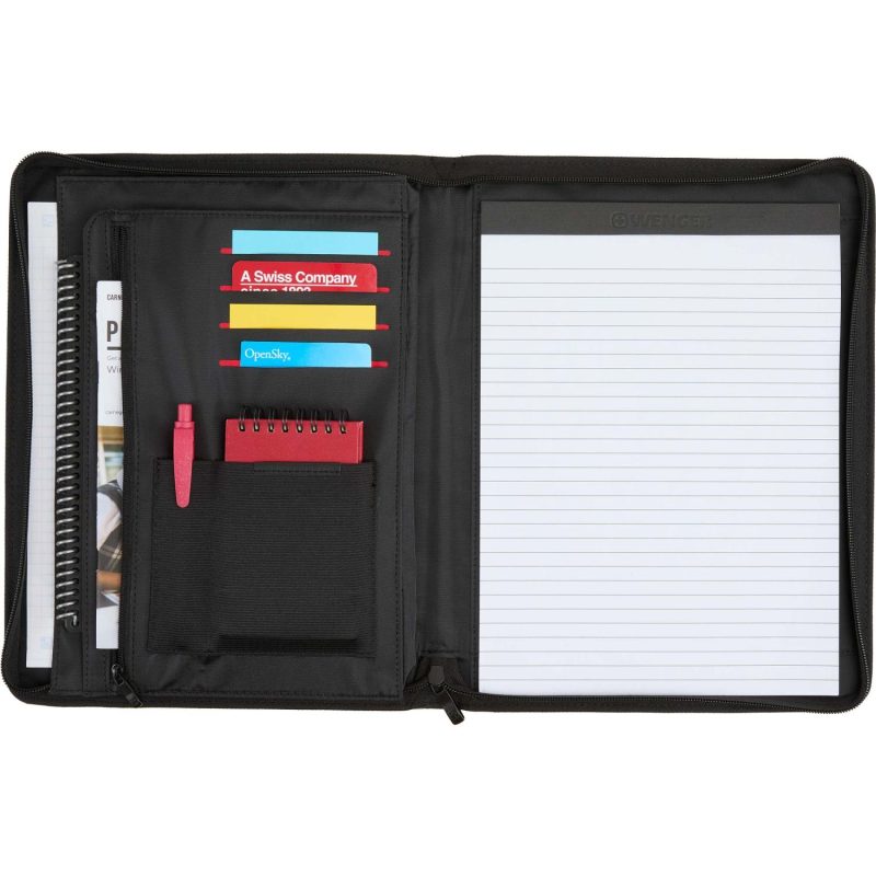 Custom Wenger rPET Zippered Padfolio - 6